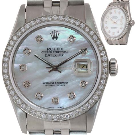 rolex stainless steel diamond bezel|Rolex diamond bezel replacement.